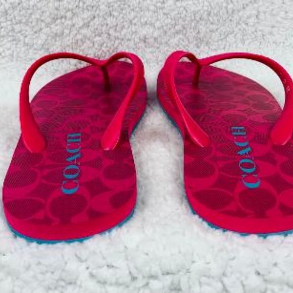 Coach Signature C Flip Flops - Picture 6 of 12